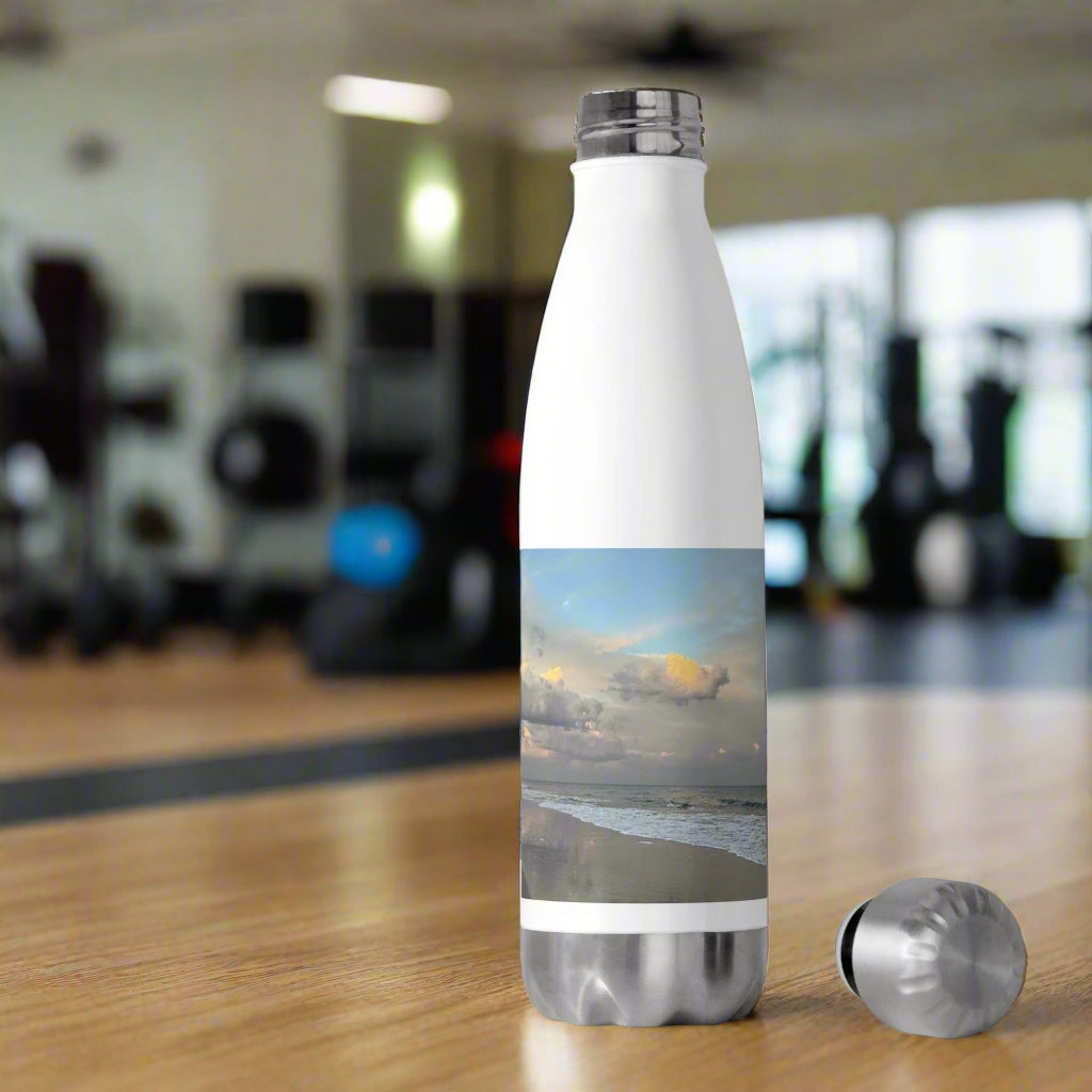 Insulated Bottle Colorful Sunset Sky Over Palmetto Dunes Beach, HHI (20 oz.)