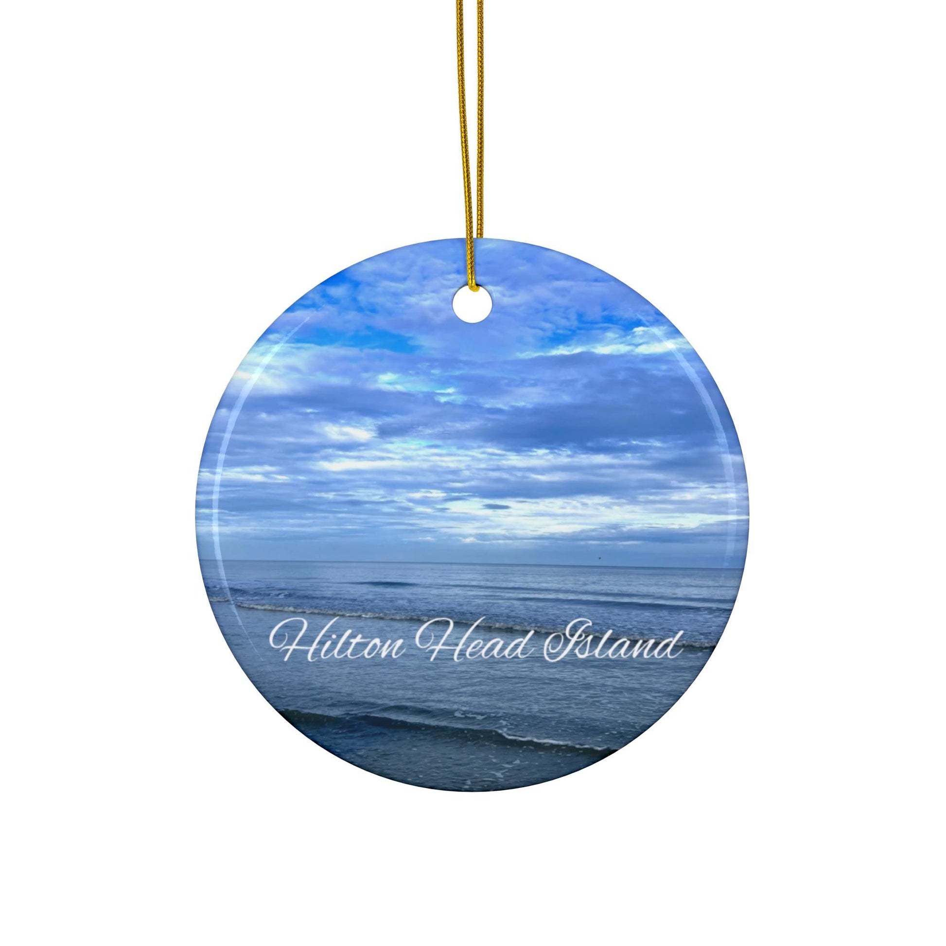 Christmas Ornament, Palmetto Dunes Beach, on Hilton Head Island