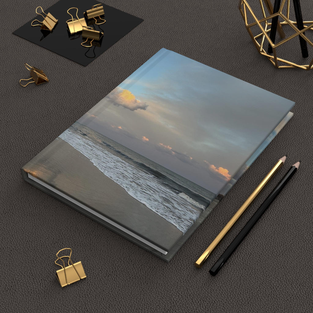Hardcover Journal: Palmetto Dunes Beach At Sunset