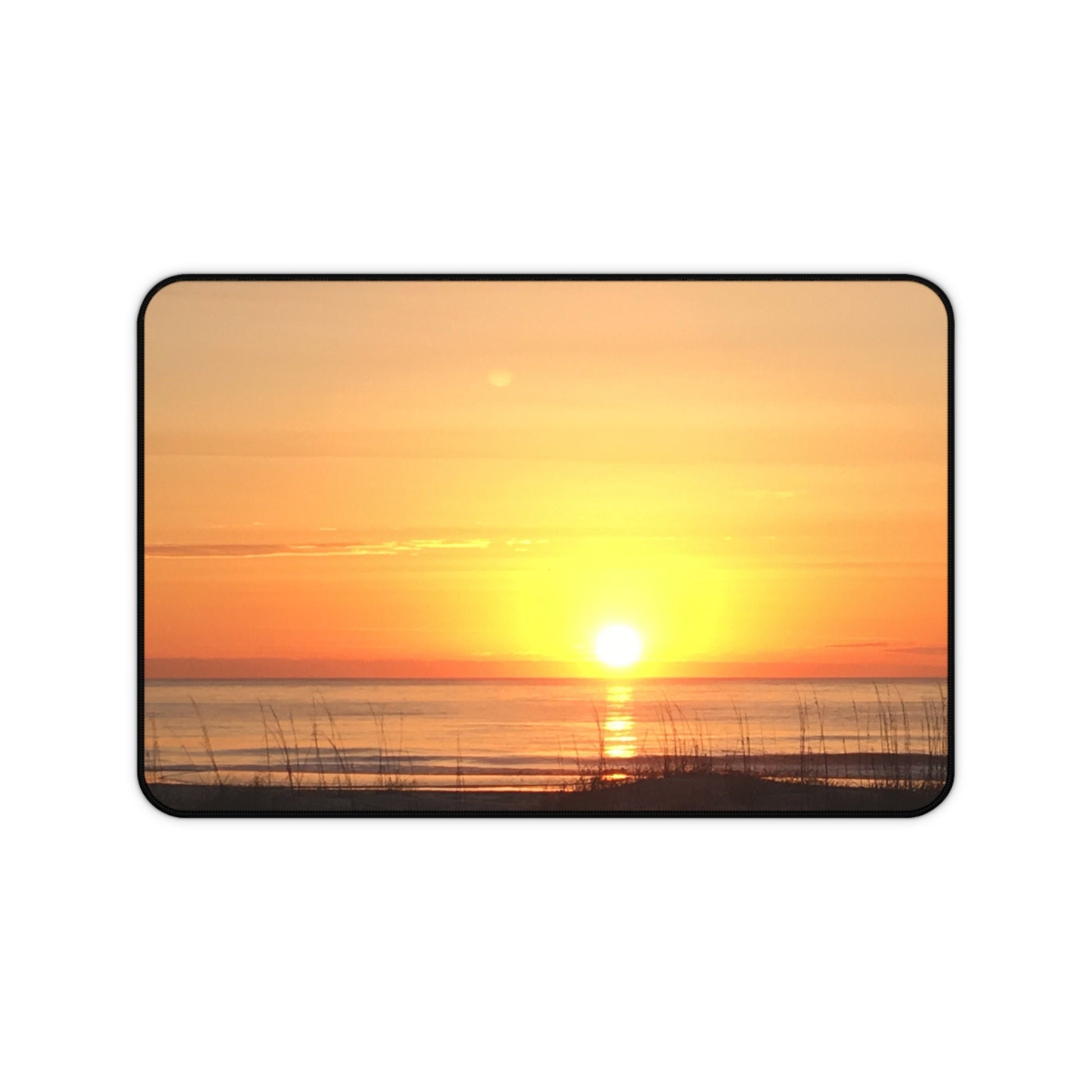 Mousepad with orange sunrise on HHI