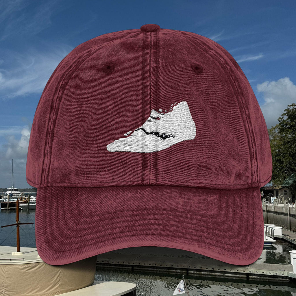 Embroidered Cap With Hilton Head Island's "Sneaker" Shape