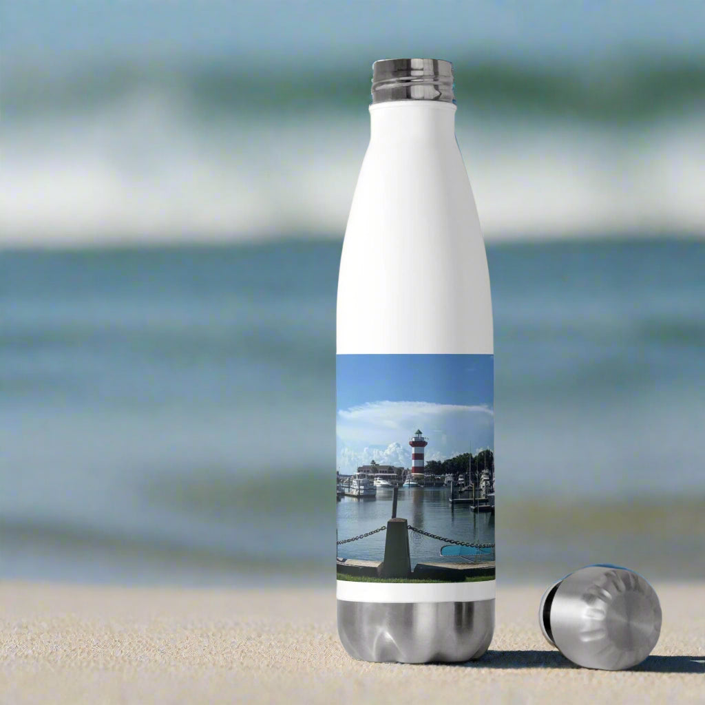 Insulated water bottle with Sea Pines, Hilton Head Lighthouse (20 oz.)