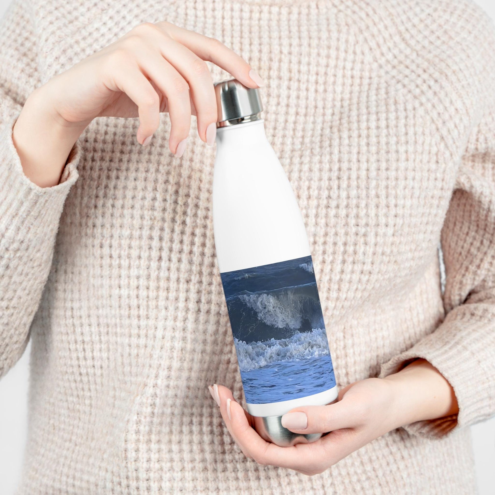 Insulated Water Bottle Breaking Waves on HHI Beach (20 oz.)