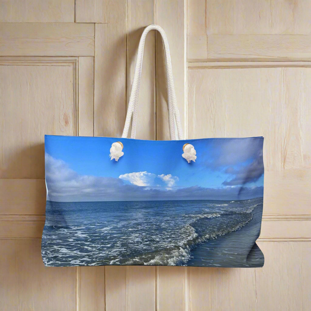 Shoulder Bag, Blue Ocean and Sky On HHI Beach