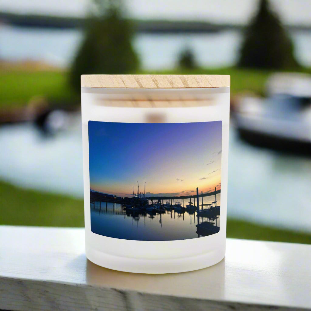 Wood Wick Container Candle With Marina On Skull Creek HHI (11 oz.)