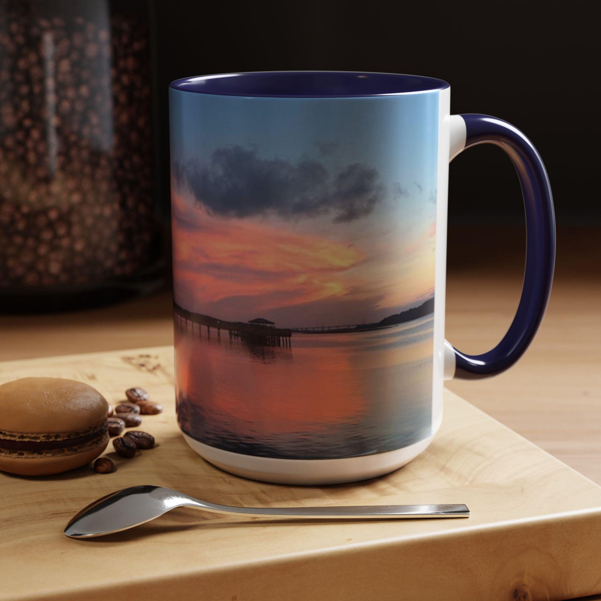 Coffee Mug With Orange Cloud Sunset, HHI (15 oz.)