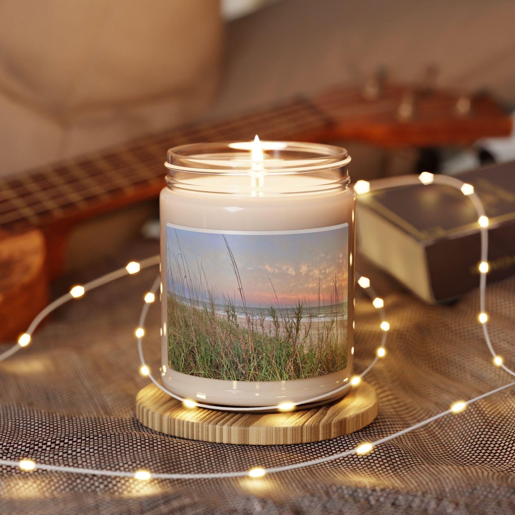 Jar Candle With Folly Field Beach At Sunset, HHI (9 oz.)