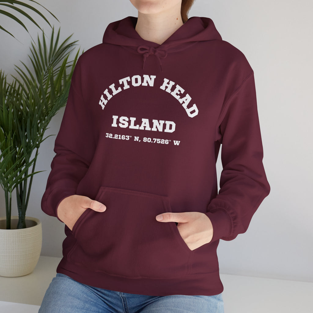 Hilton Head Lat/Long Unisex Heavy Blend™ Hooded Sweatshirt