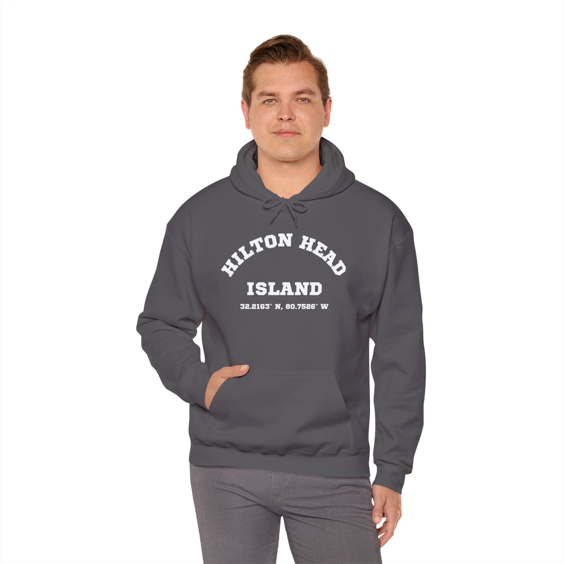 Hilton Head Lat/Long Unisex Heavy Blend™ Hooded Sweatshirt