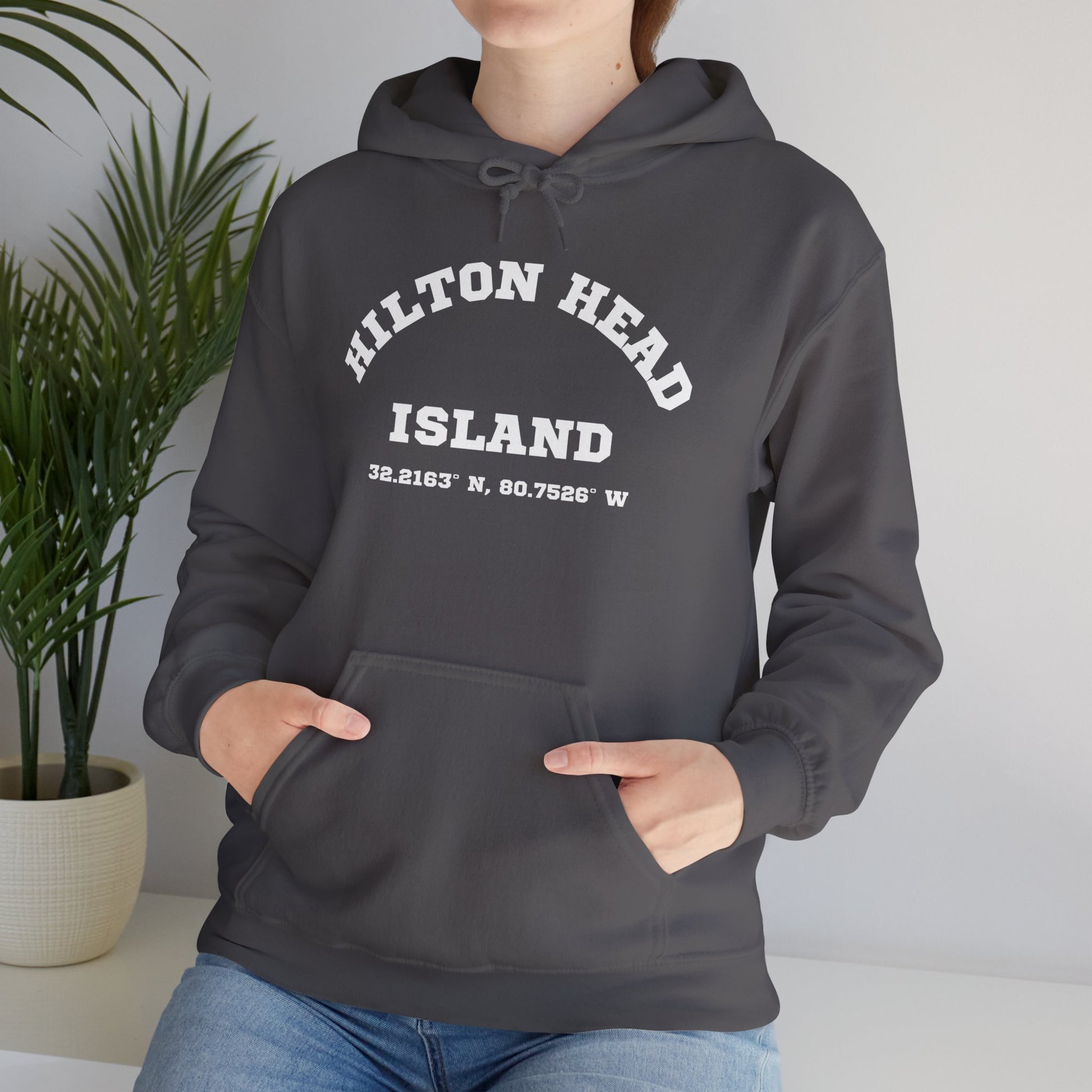 Hilton Head Lat/Long Unisex Heavy Blend™ Hooded Sweatshirt