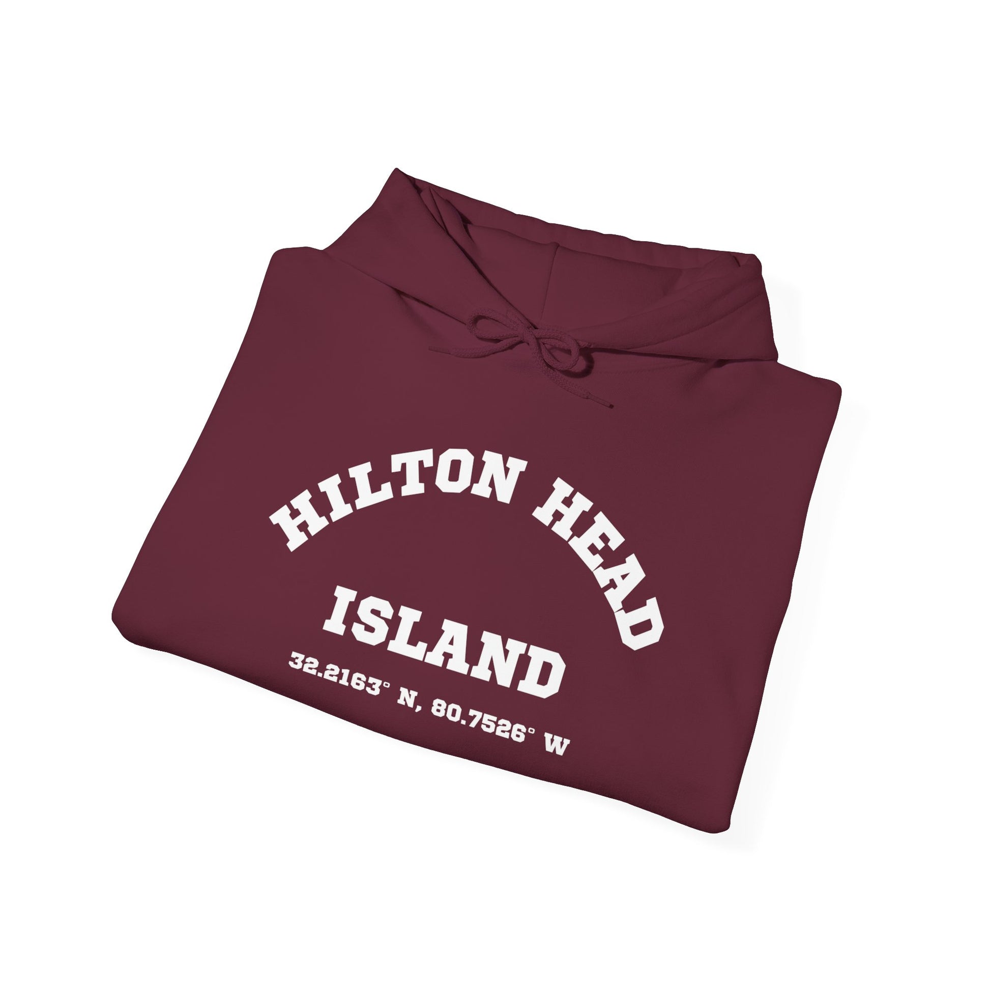 Hilton Head Lat/Long Unisex Heavy Blend™ Hooded Sweatshirt