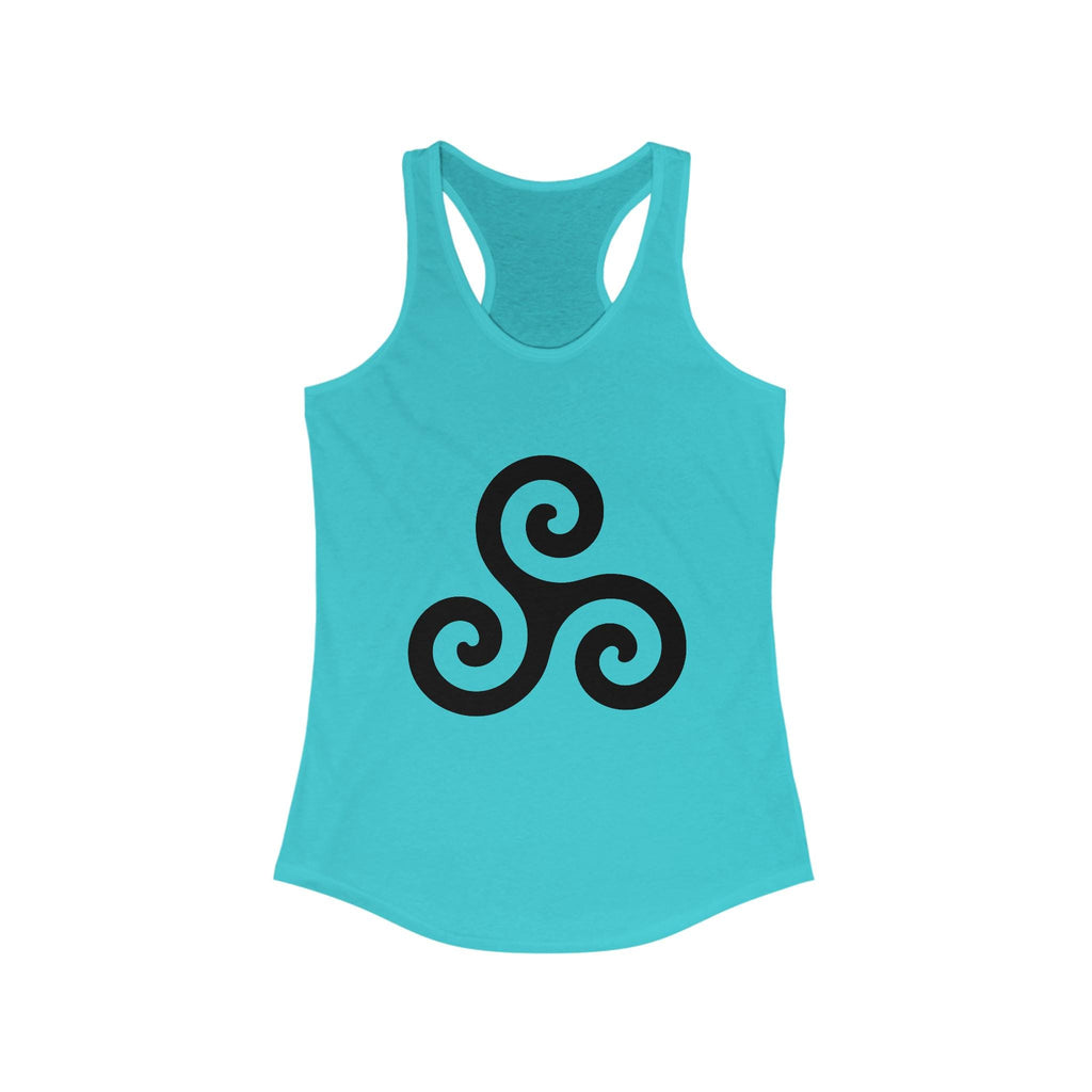 Women's Ideal Racerback Tank with Triskele. Tank top