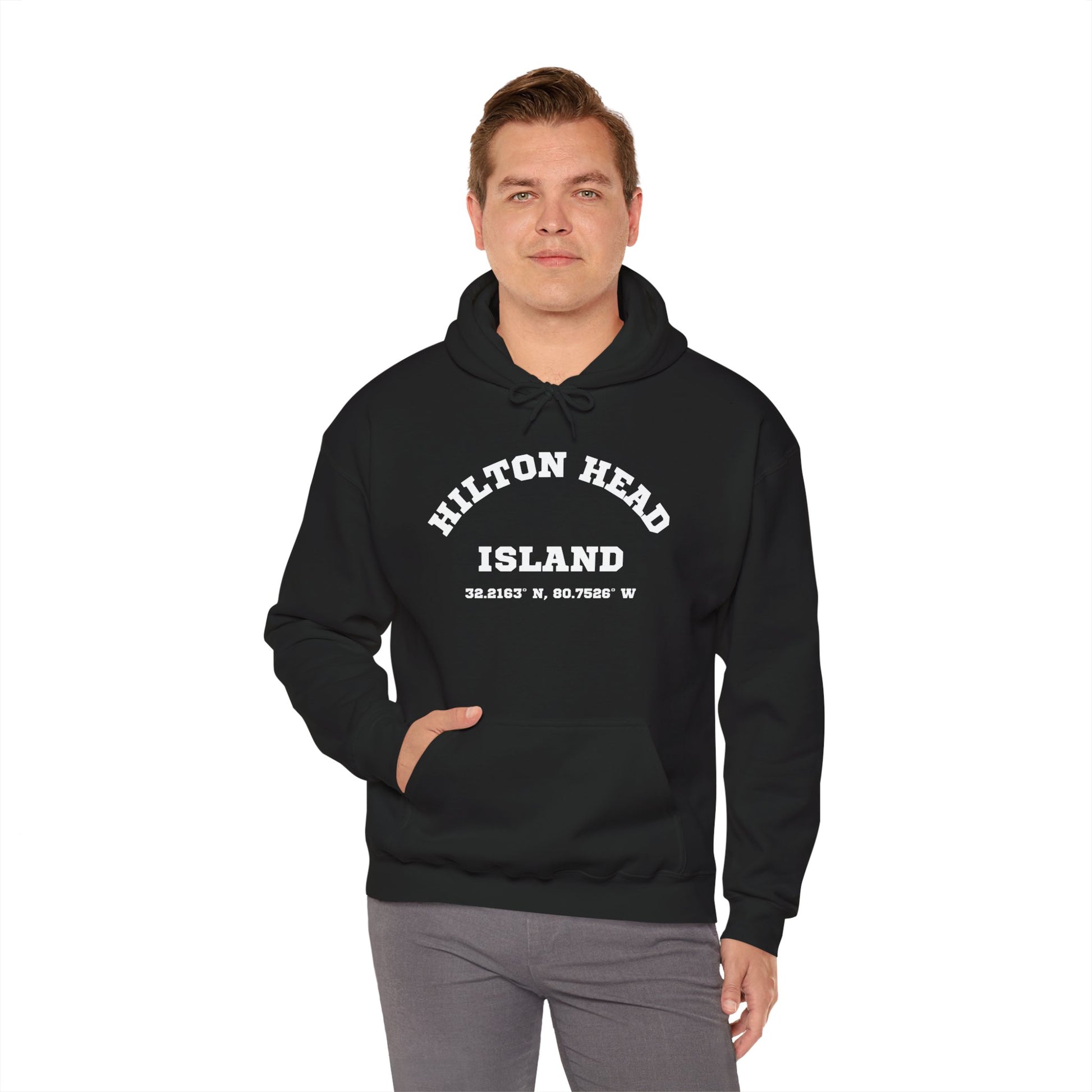 Hilton Head Lat/Long Unisex Heavy Blend™ Hooded Sweatshirt