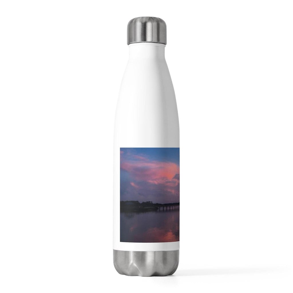 Water bottle with vibrant sunset on Hilton Head Island, - 20oz Insulated Bottle