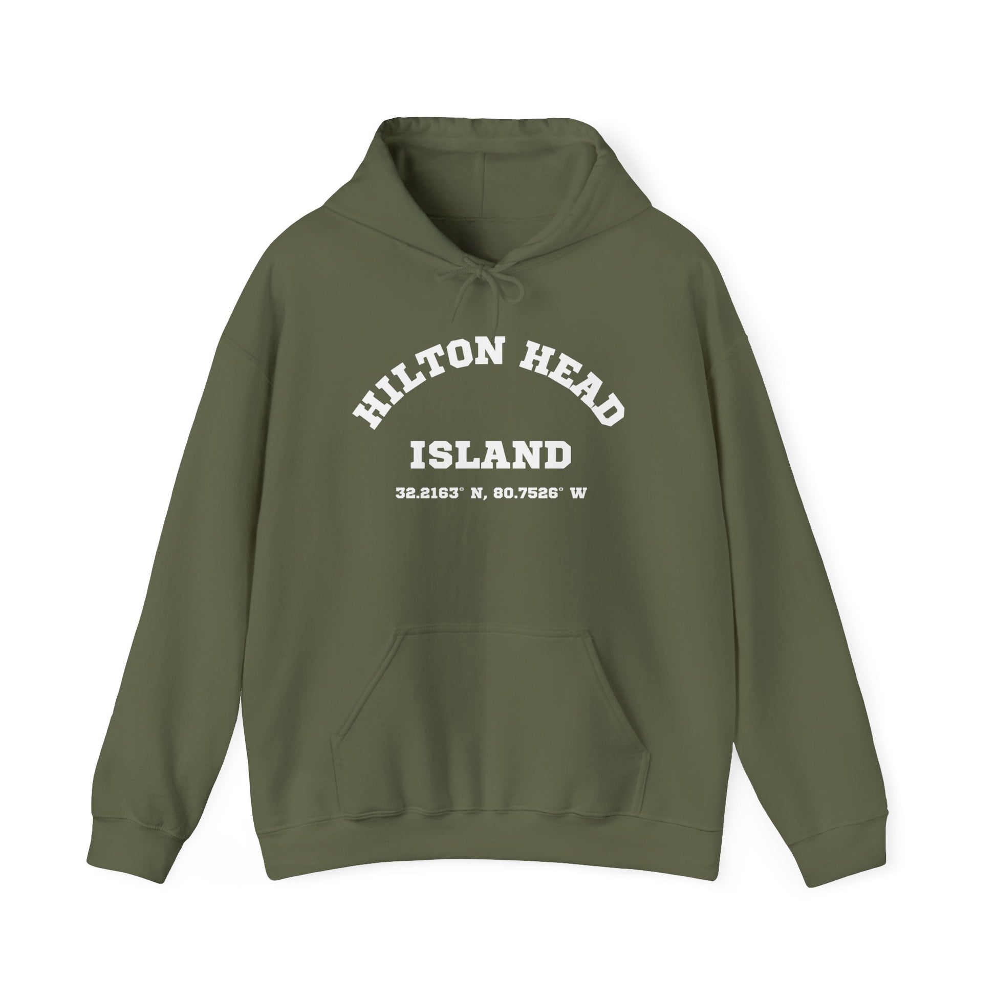 Hilton Head Lat/Long Unisex Heavy Blend™ Hooded Sweatshirt