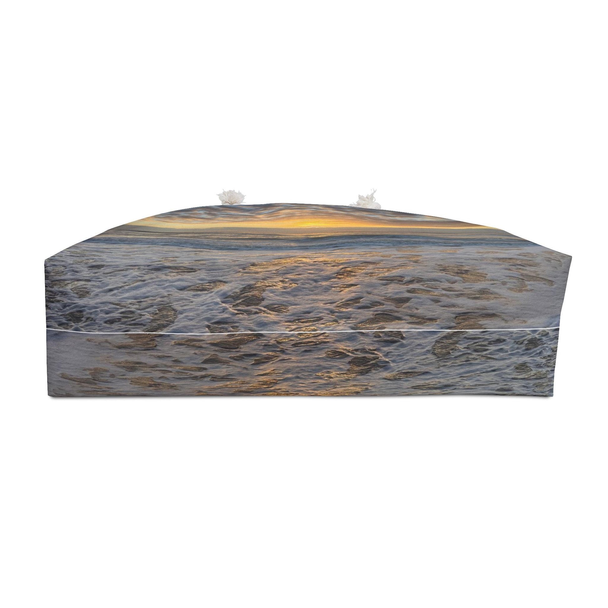 Shoulder bag with a glowing yellow Hilton Head Island Sunset
