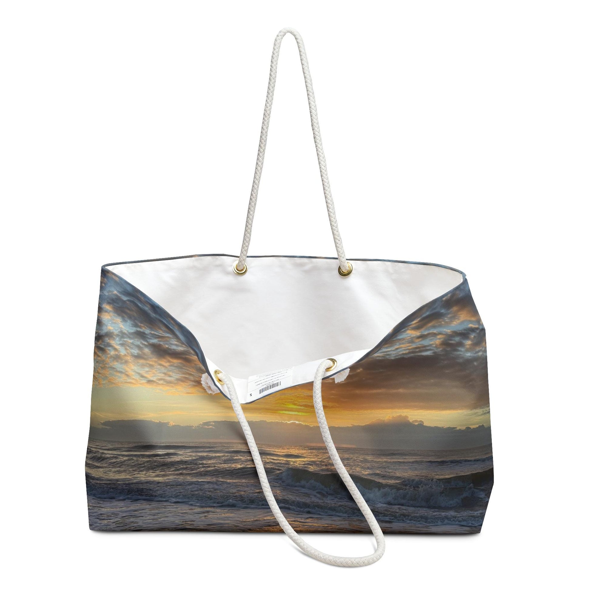 Shoulder bag with a glowing yellow Hilton Head Island Sunset
