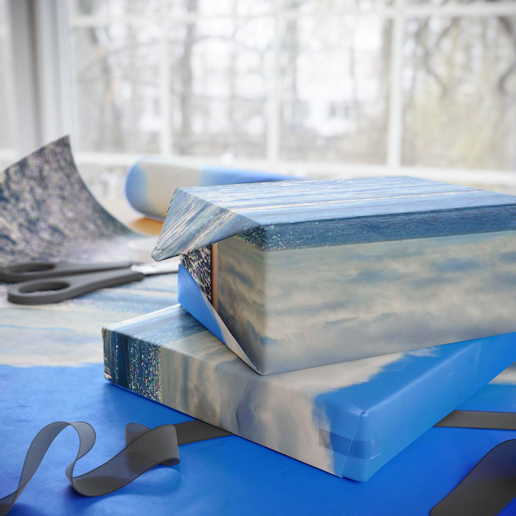 Gift Wrap, Brilliant Blue Water and Sky