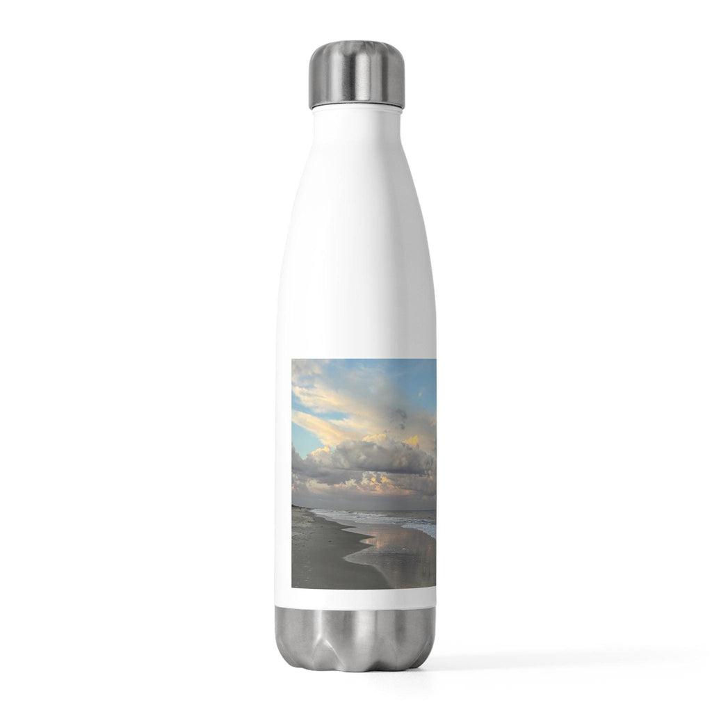 Insulated Bottle Colorful Sunset Sky Over Palmetto Dunes Beach, HHI (20 oz.)