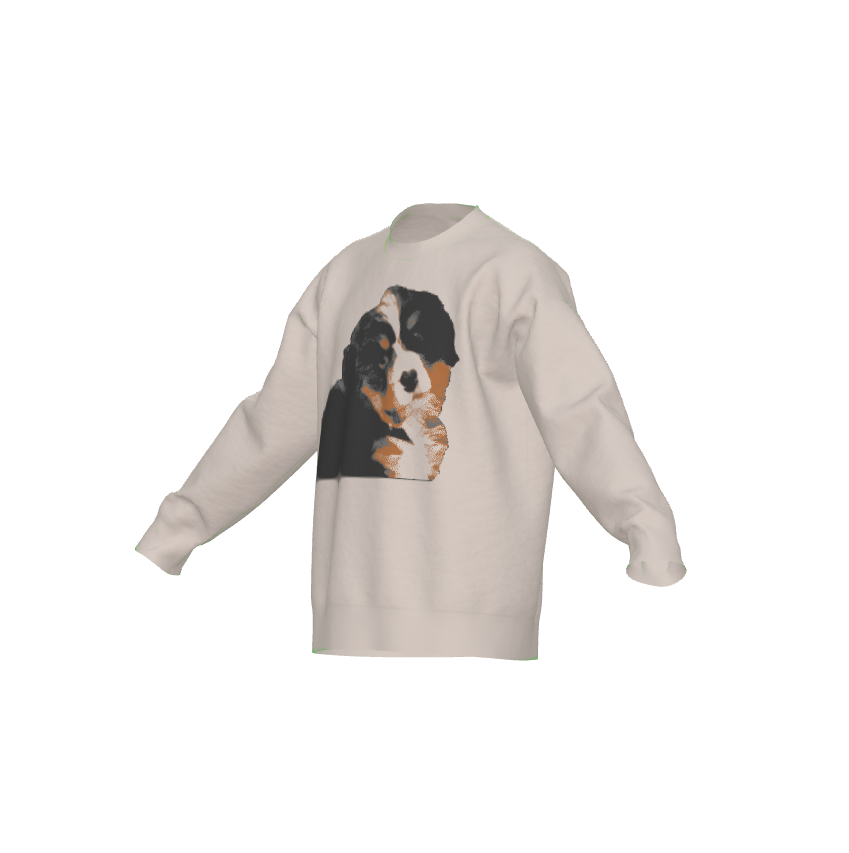 Bernese Mountain Dog Pup Knitted Sweater