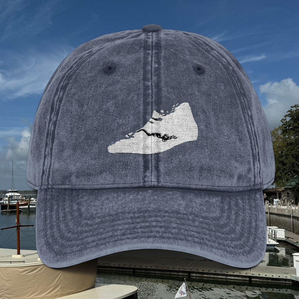 Embroidered Cap With Hilton Head Island's "Sneaker" Shape