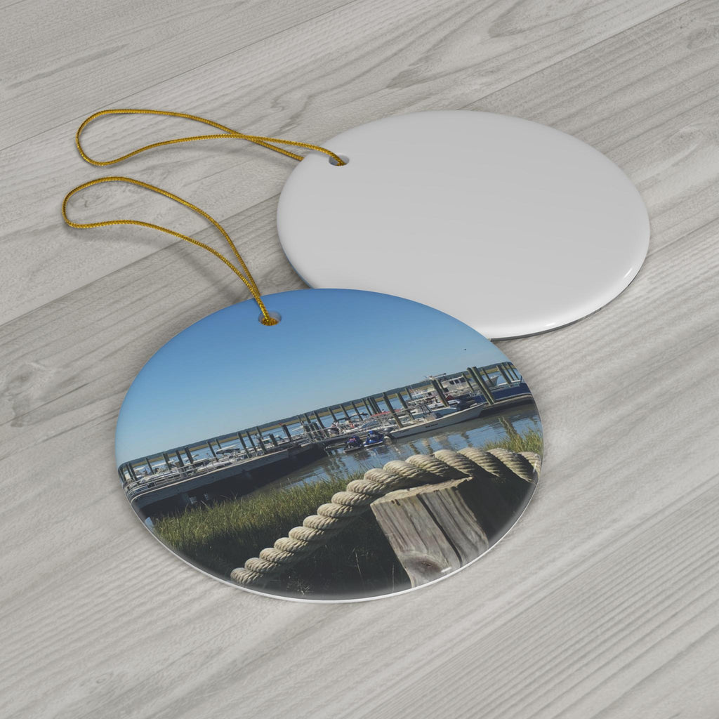 Christmas Ornament, Daufuskie Island Dock
