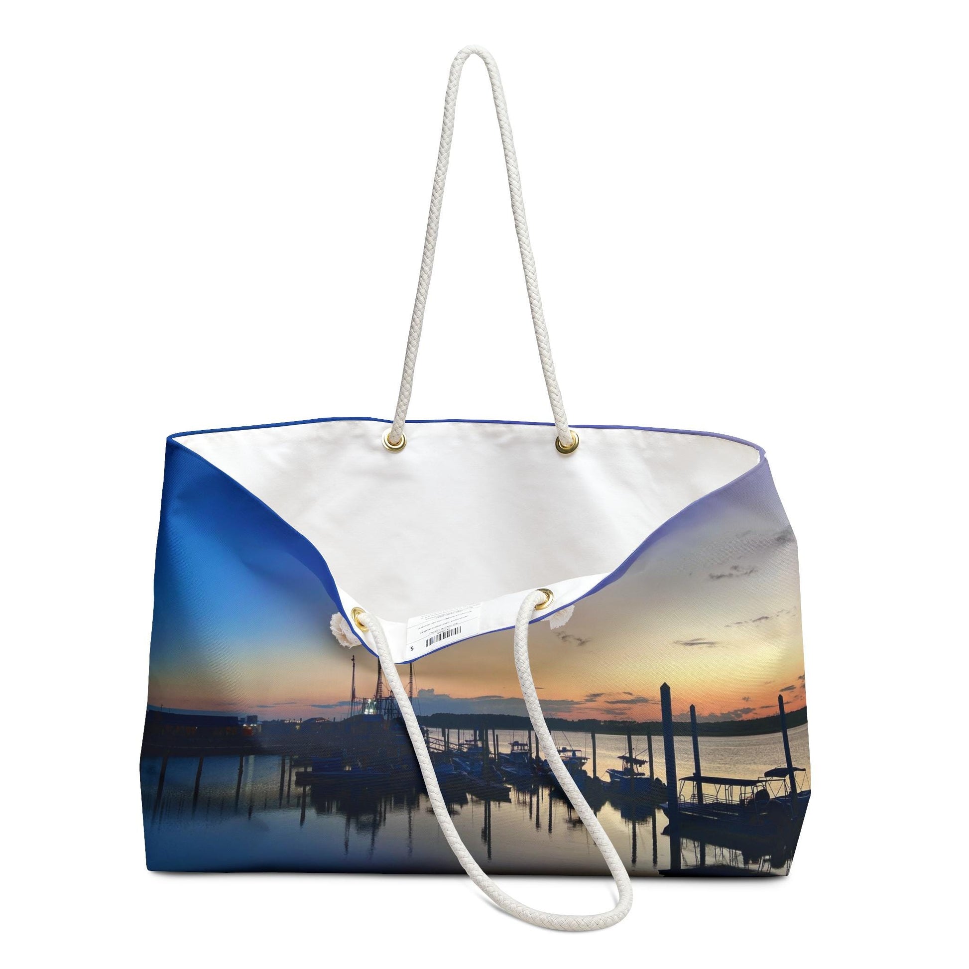 Shoulder Bag With Skull Creek At Sunset On HHI