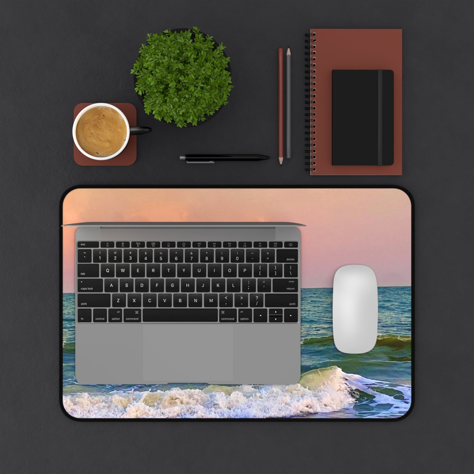 Mousepad with Surf And Orange Sunset on HHI