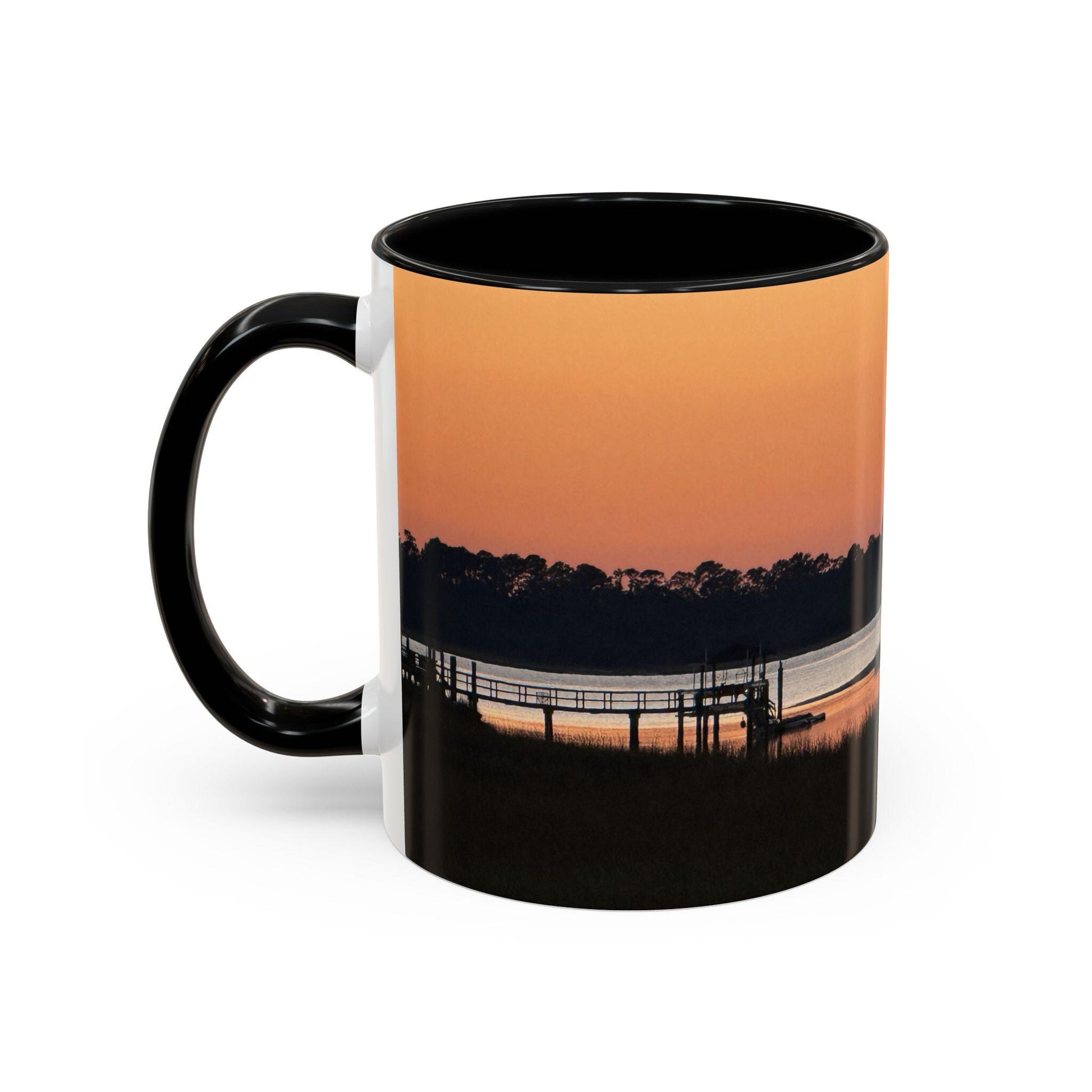 Coffee Mug Dock At Sunset, HHI (15 oz.)