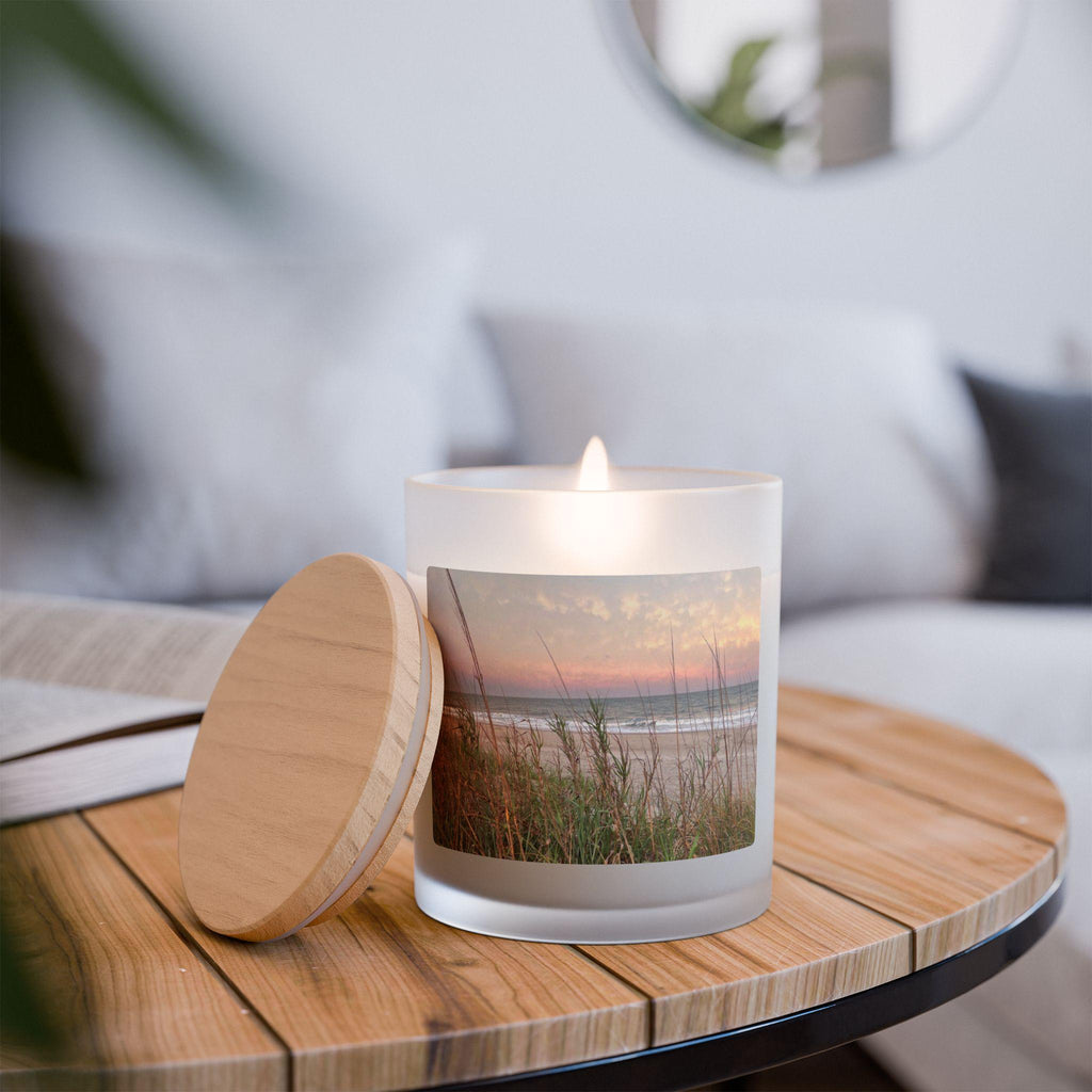 Wood Wick Container Candle Pastel Sunset At Folly Field Beach (11 oz.)