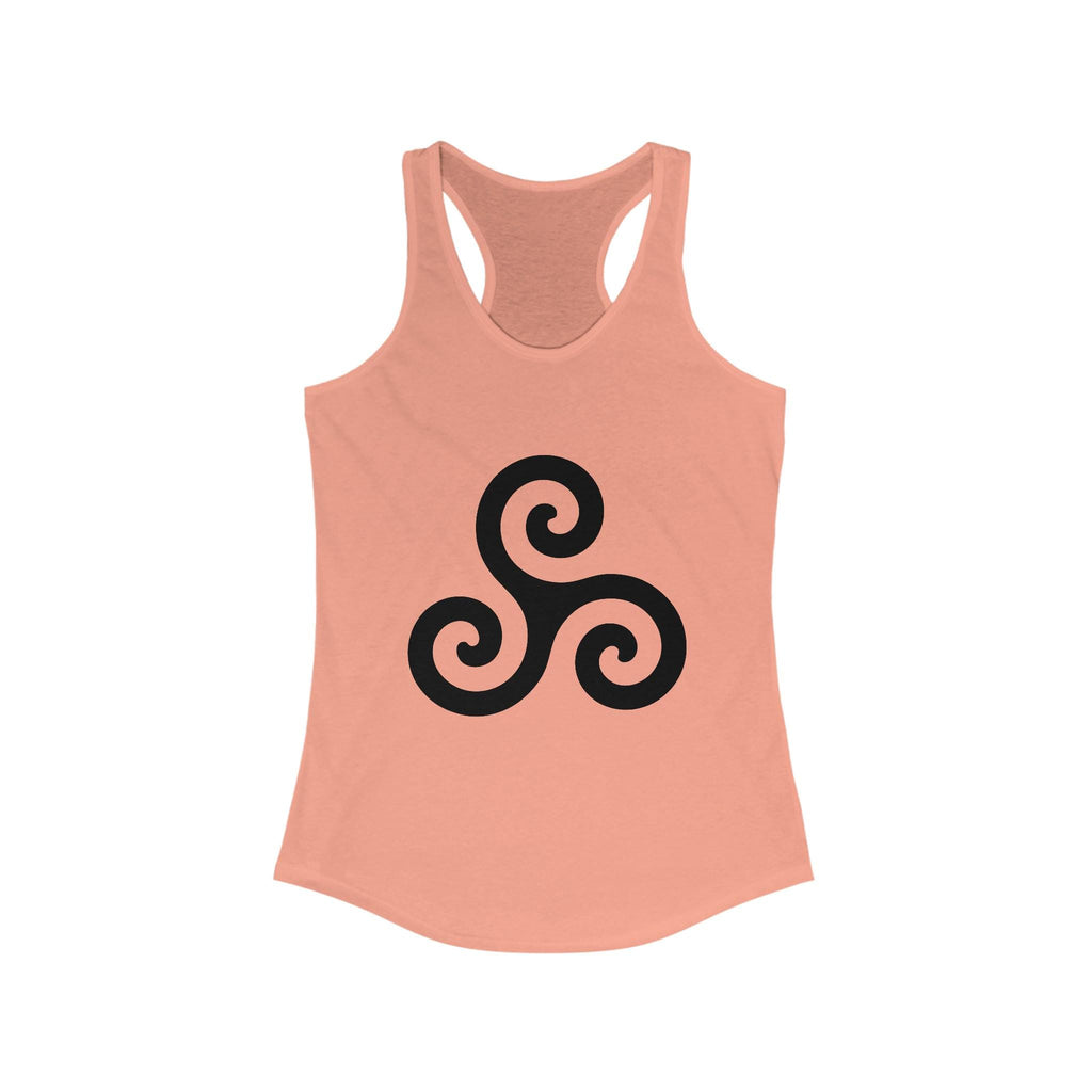 Women's Ideal Racerback Tank with Triskele. Tank top
