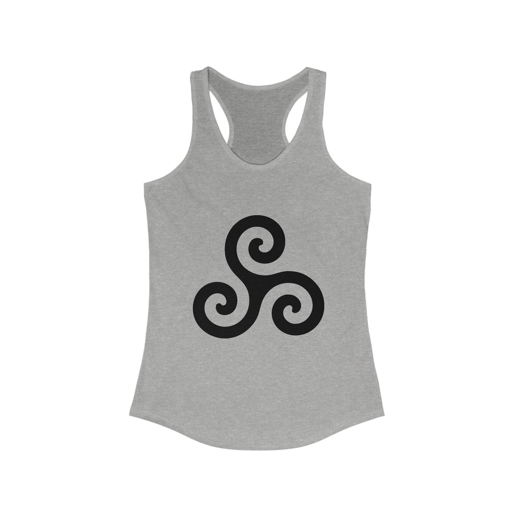 Women's Ideal Racerback Tank with Triskele. Tank top