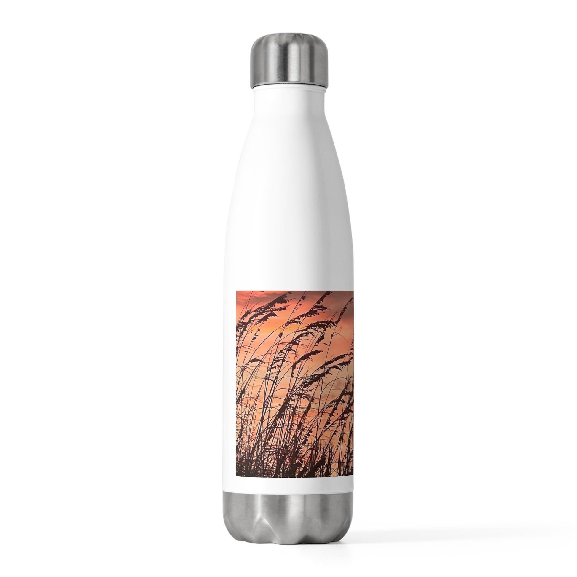 Insulated Water Bottle With Sand Dunes and Orange Sunset On Hilton Head Island (20 oz.)