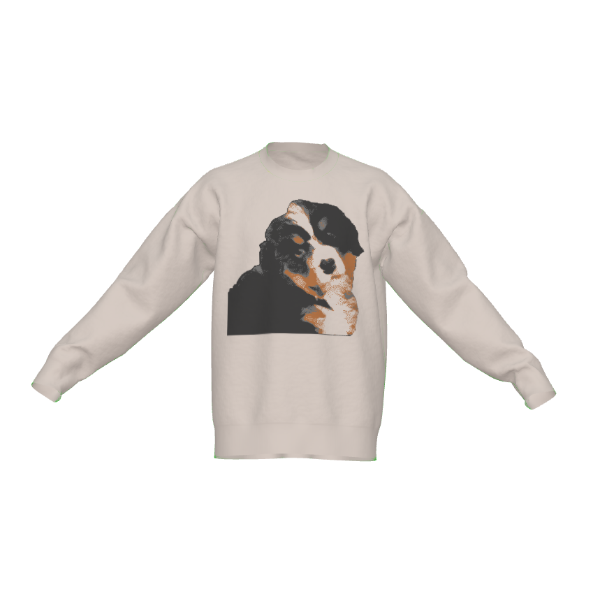 Bernese Mountain Dog Pup Knitted Sweater