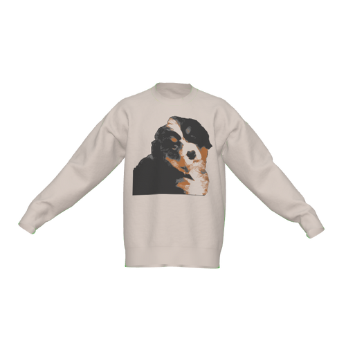 Bernese Mountain Dog Pup Knitted Sweater