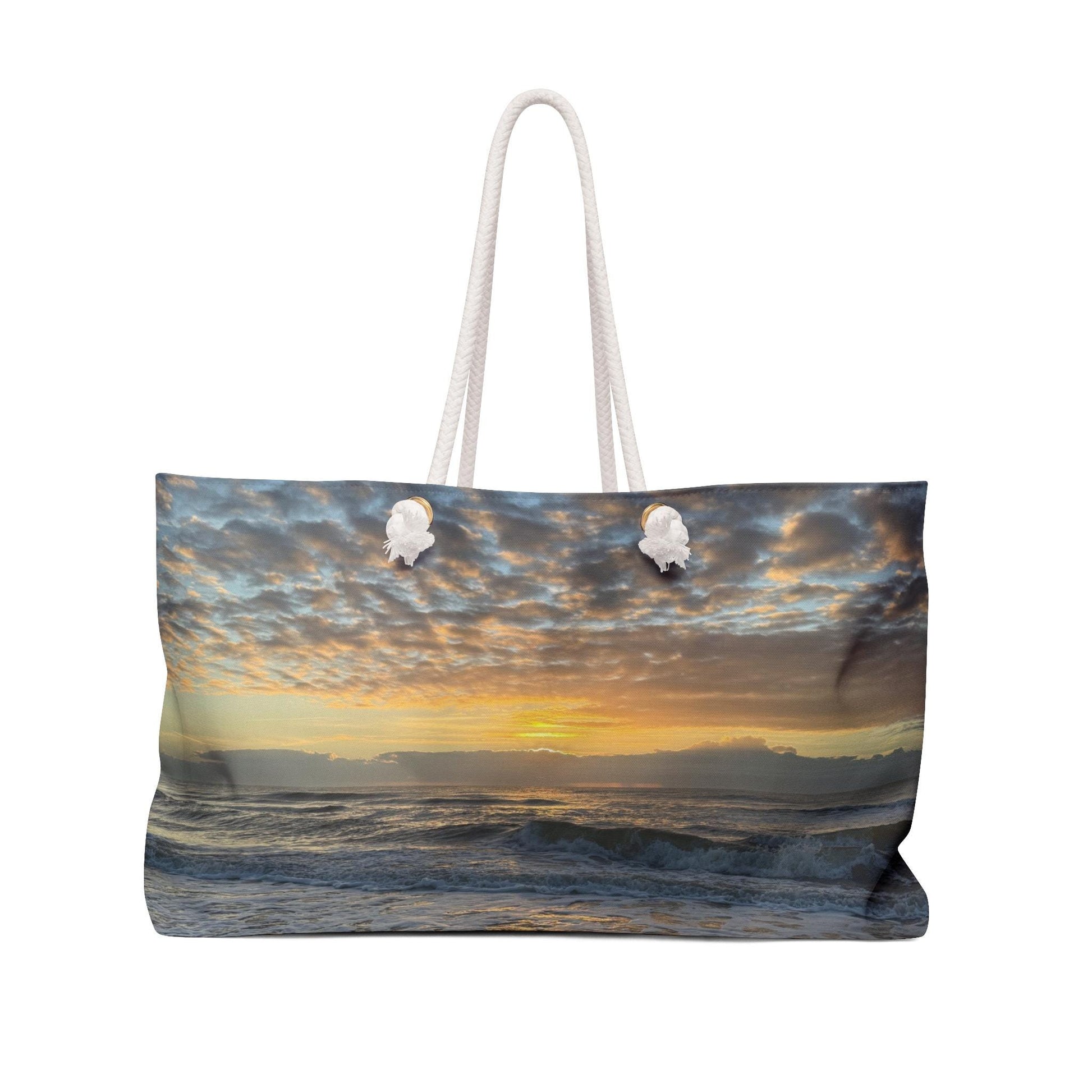 Shoulder bag with a glowing yellow Hilton Head Island Sunset