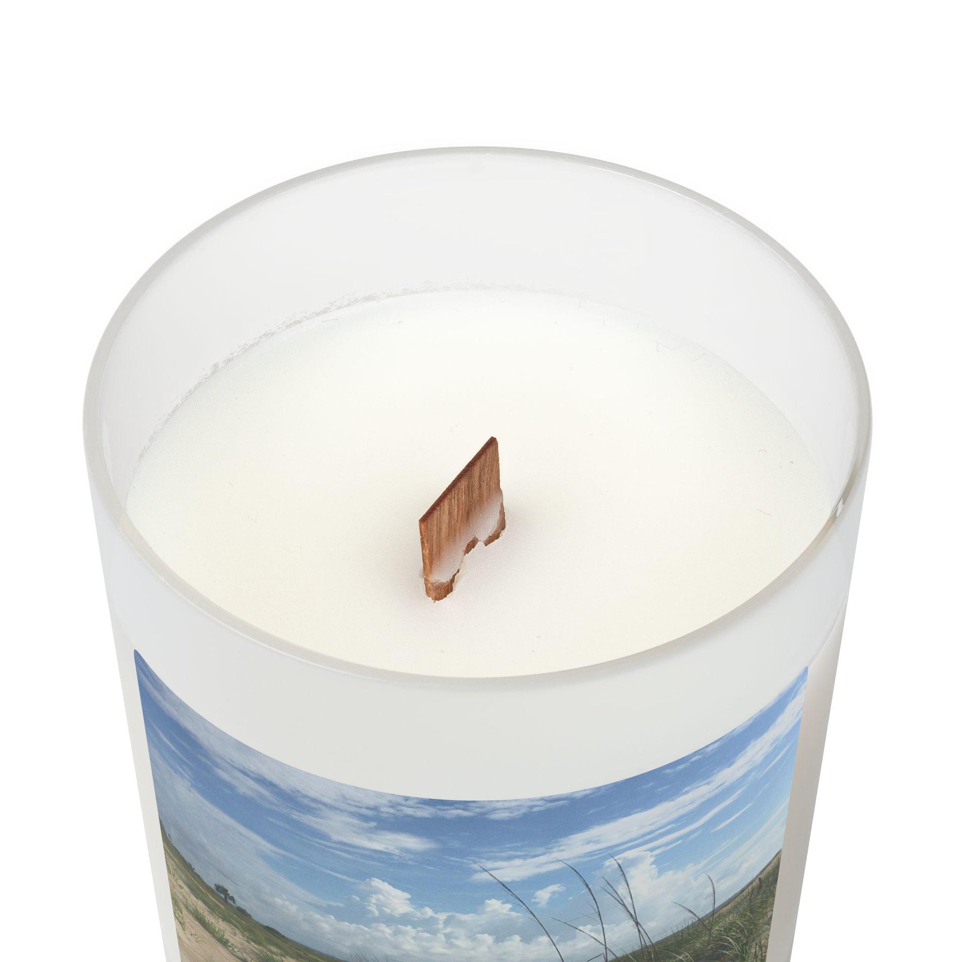 Wood Wick Container Candle Blue Sky, Dunes On HHI Beach (11 oz.)