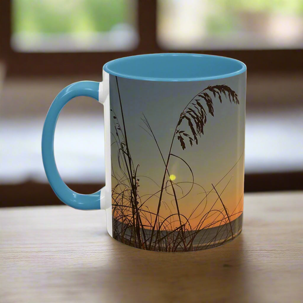 Coffee Mug With Sunrise Over Dunes On HHI (15 oz.)