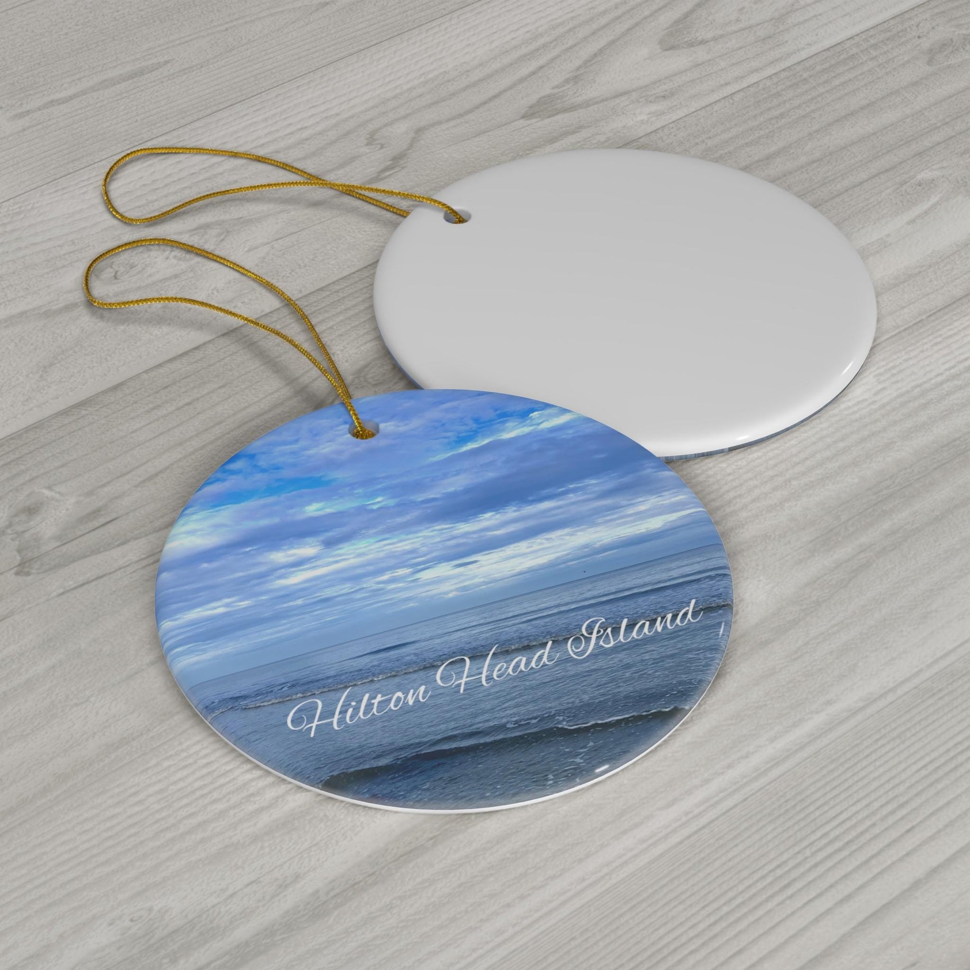 Christmas Ornament, Palmetto Dunes Beach, on Hilton Head Island