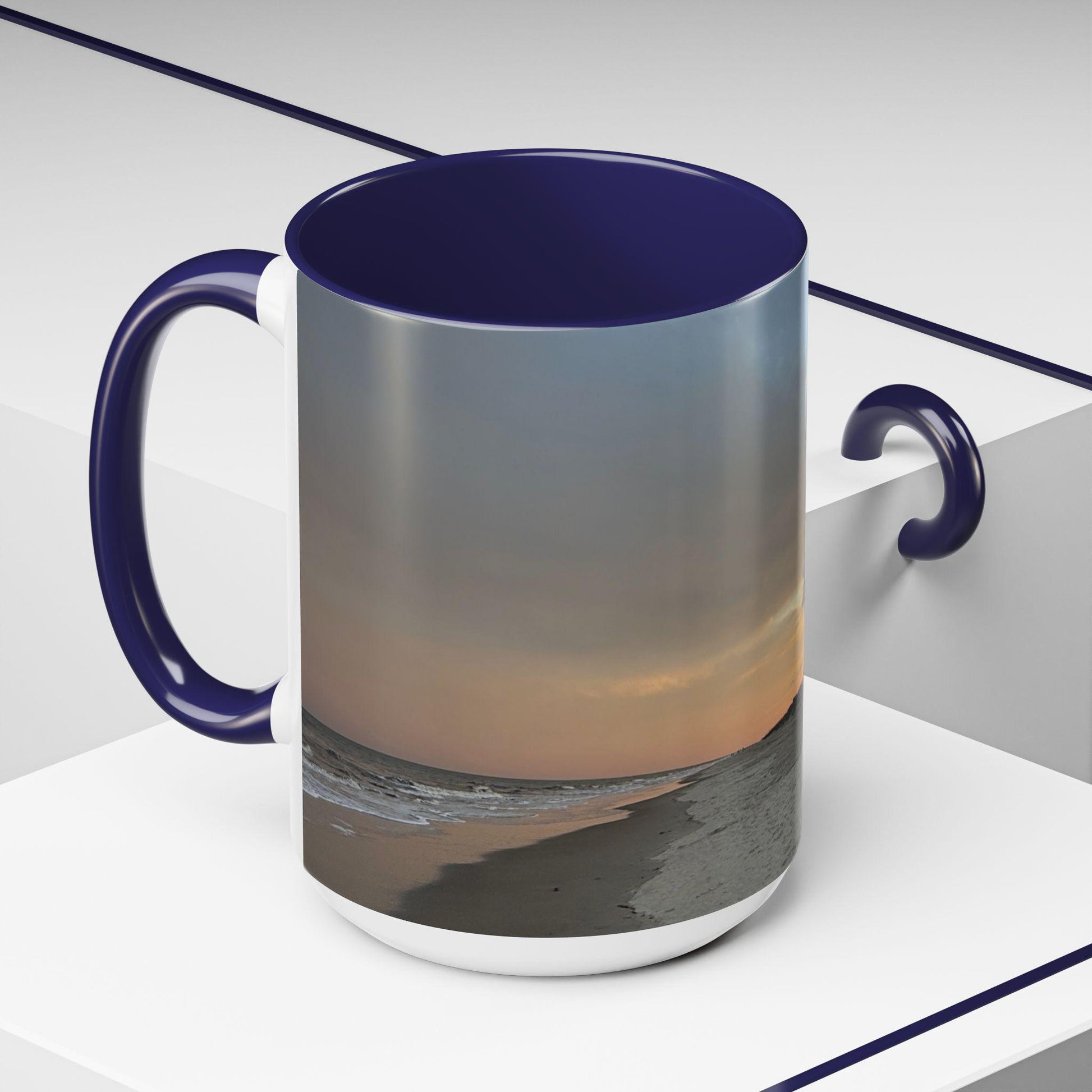 Coffee Mug -Palmetto Dunes Beach on HHI At Sunset, 15 oz. or 11 oz.