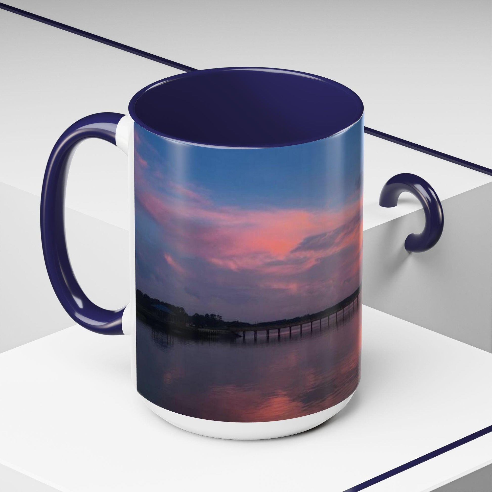 Coffee Mug With Orange Cloud Sunset, HHI (15 oz.)