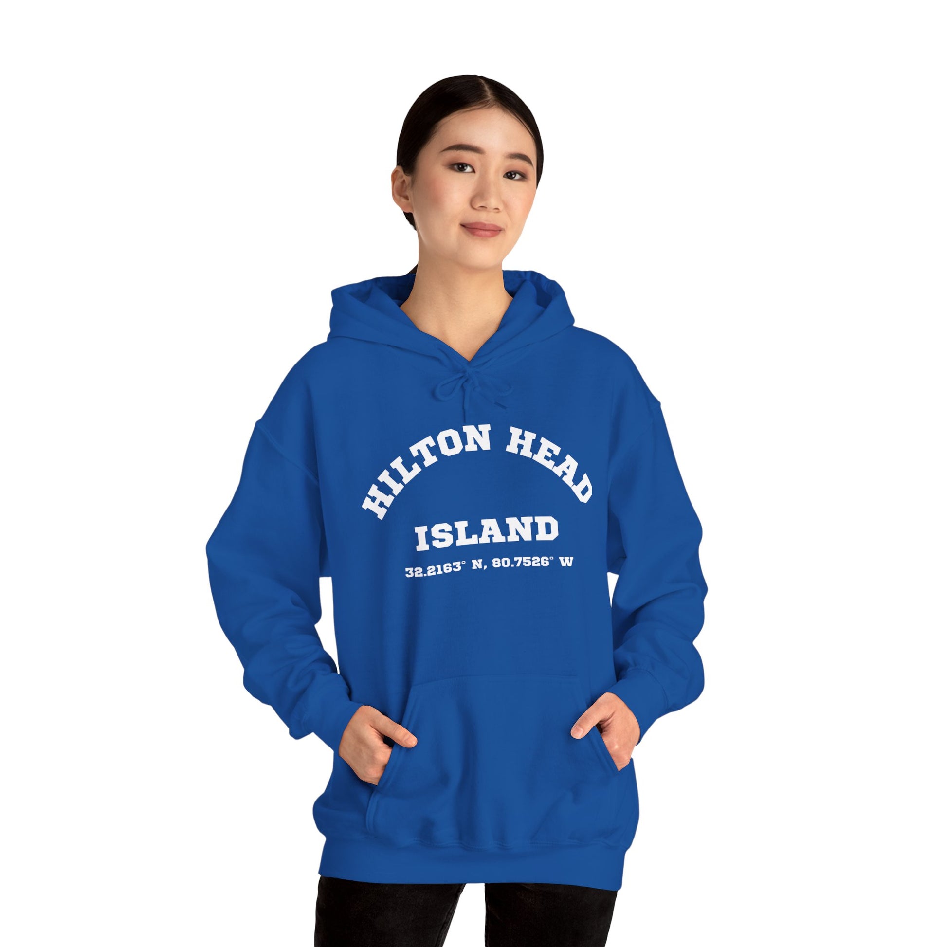Hilton Head Lat/Long Unisex Heavy Blend™ Hooded Sweatshirt