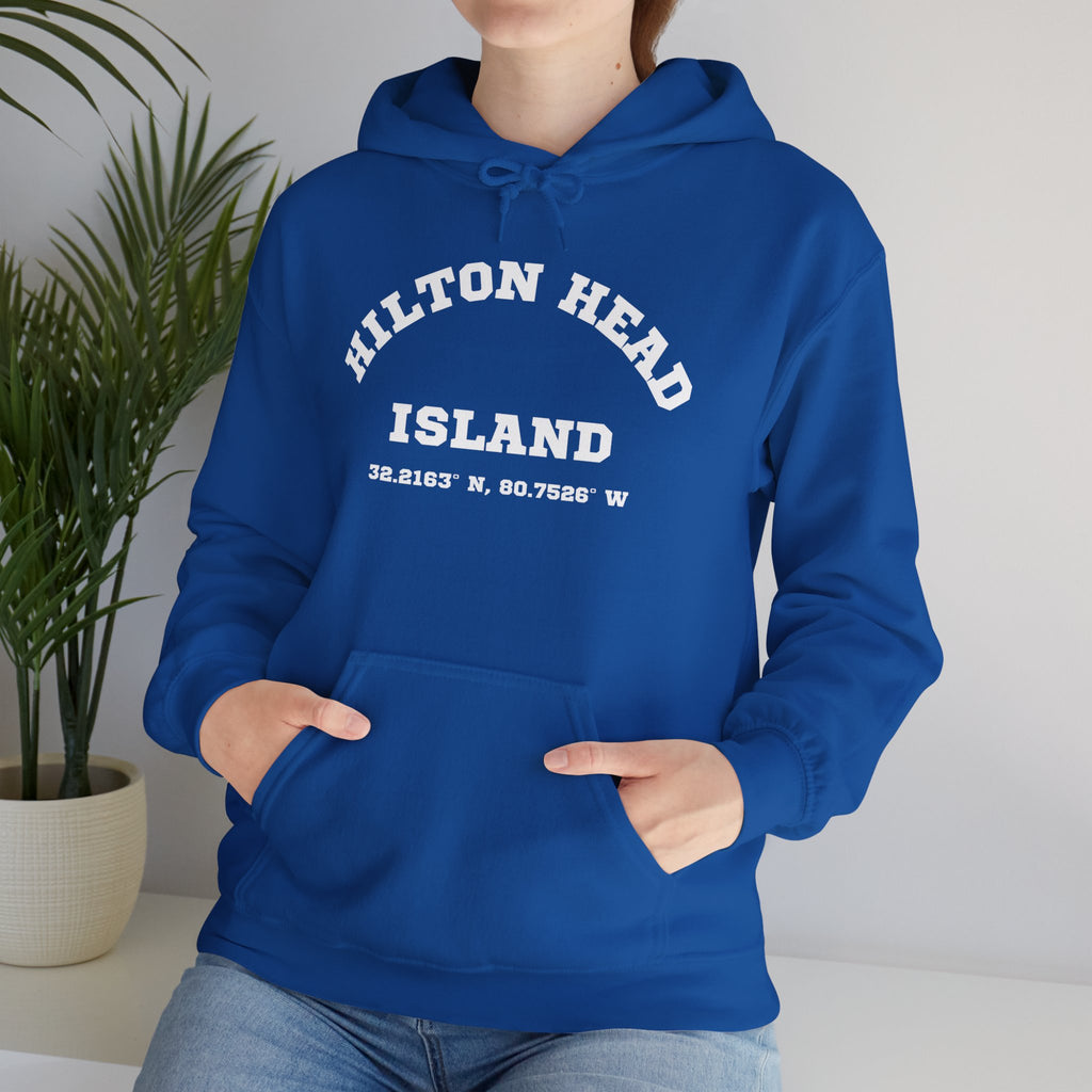 Hilton Head Lat/Long Unisex Heavy Blend™ Hooded Sweatshirt