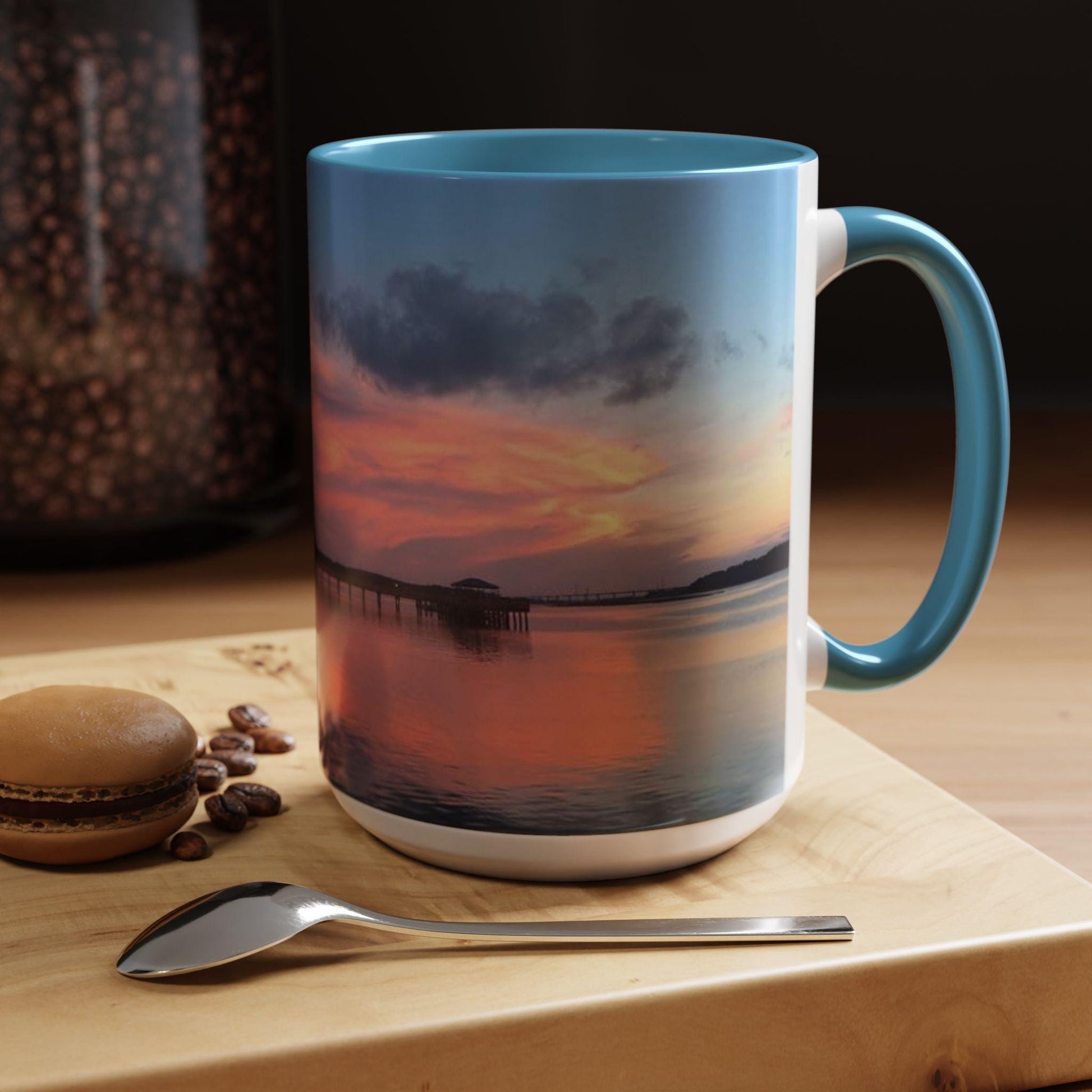 Coffee Mug With Orange Cloud Sunset, HHI (15 oz.)