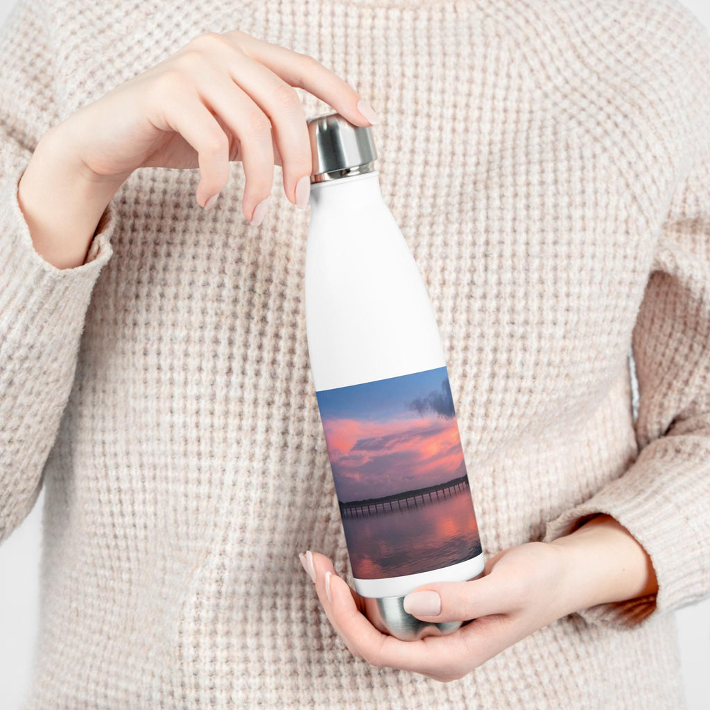 Water bottle with vibrant sunset on Hilton Head Island, - 20oz Insulated Bottle