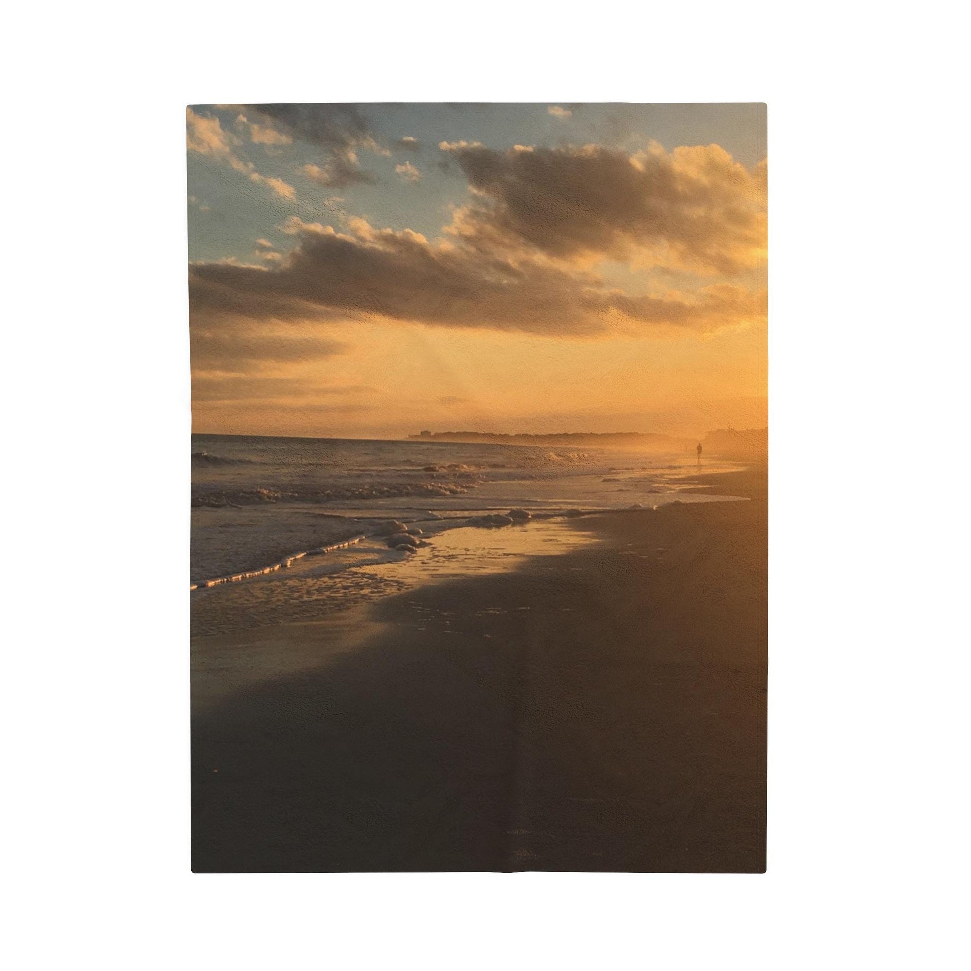 Velveteen Blanket Sunrise On Folly Field Beach in HHI