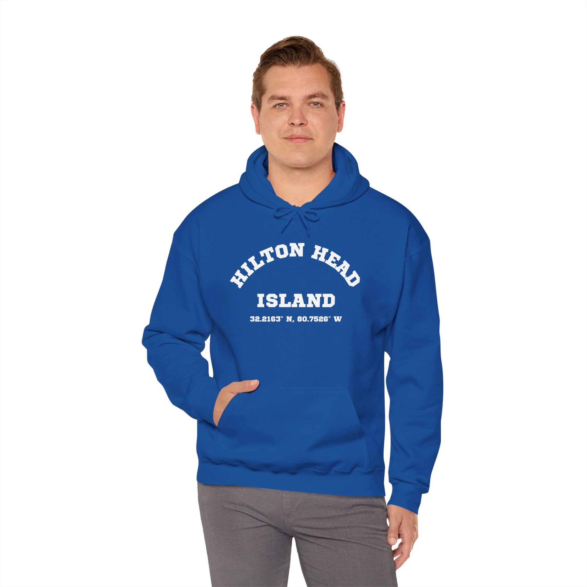Hilton Head Lat/Long Unisex Heavy Blend™ Hooded Sweatshirt