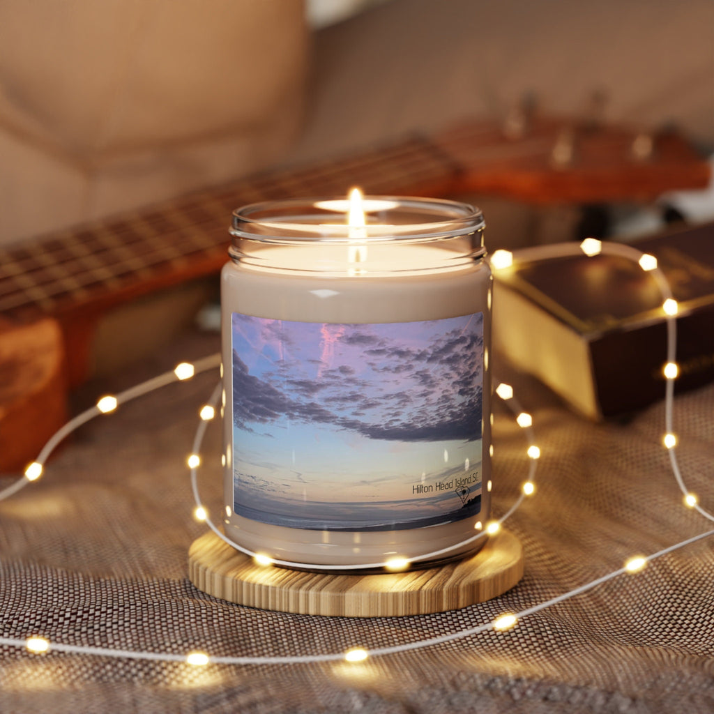 Jar Candle With Purple Sunset (9oz), Hilton Head Island