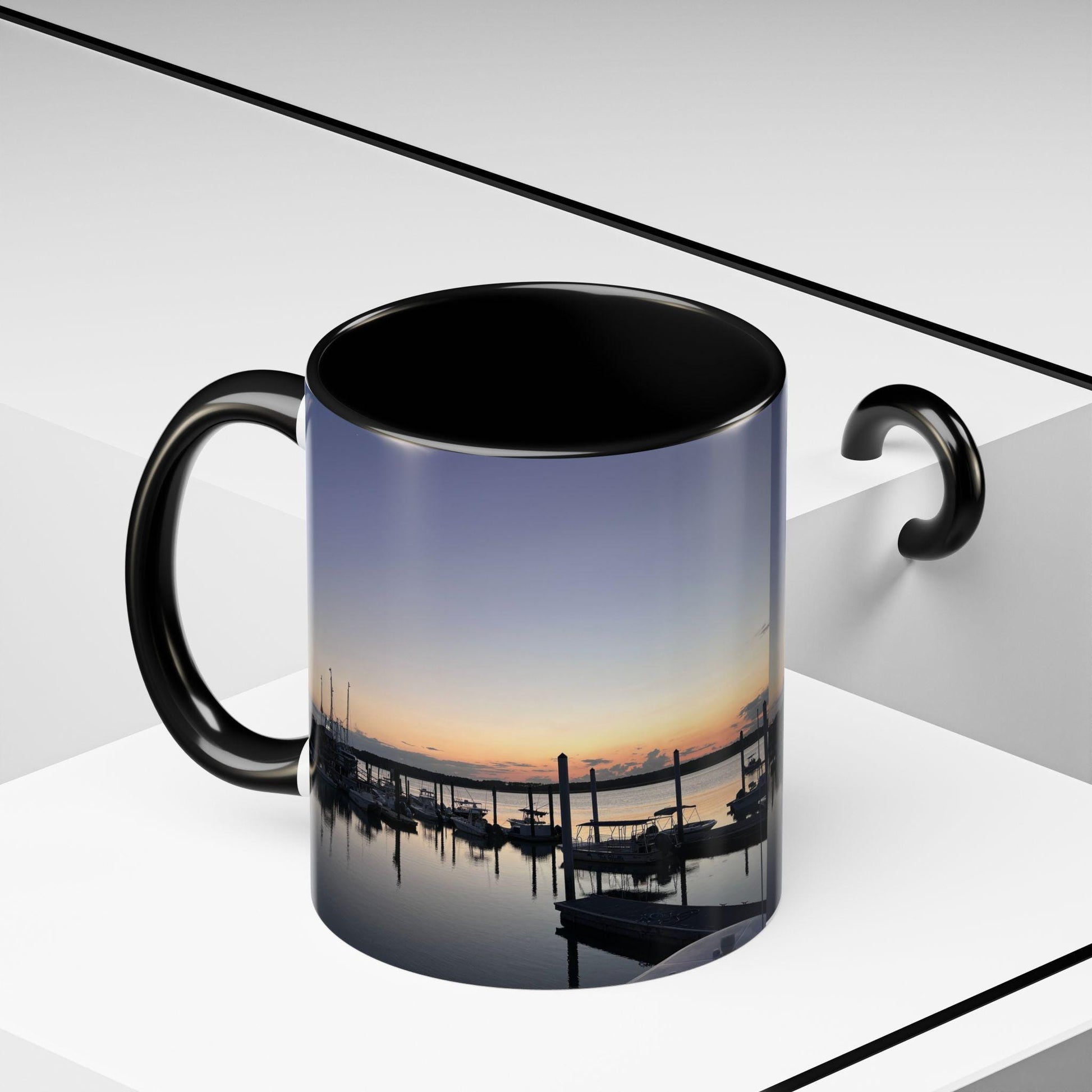 Coffee Mug, Image Of Shelter Cove Marina (15 oz.)