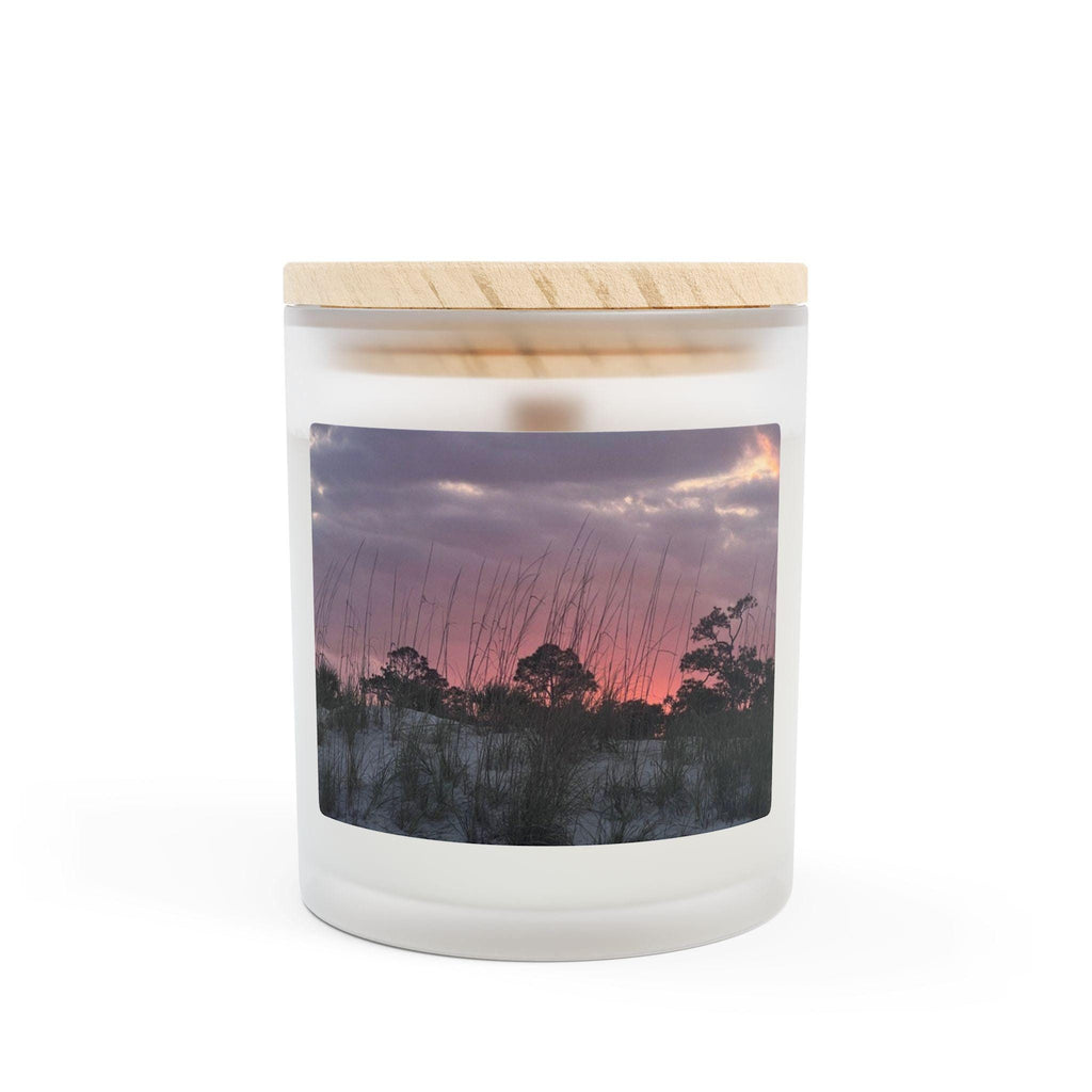 Wood Wick Container Candle With Purple-Hued Sunset On HHI (11 oz.)